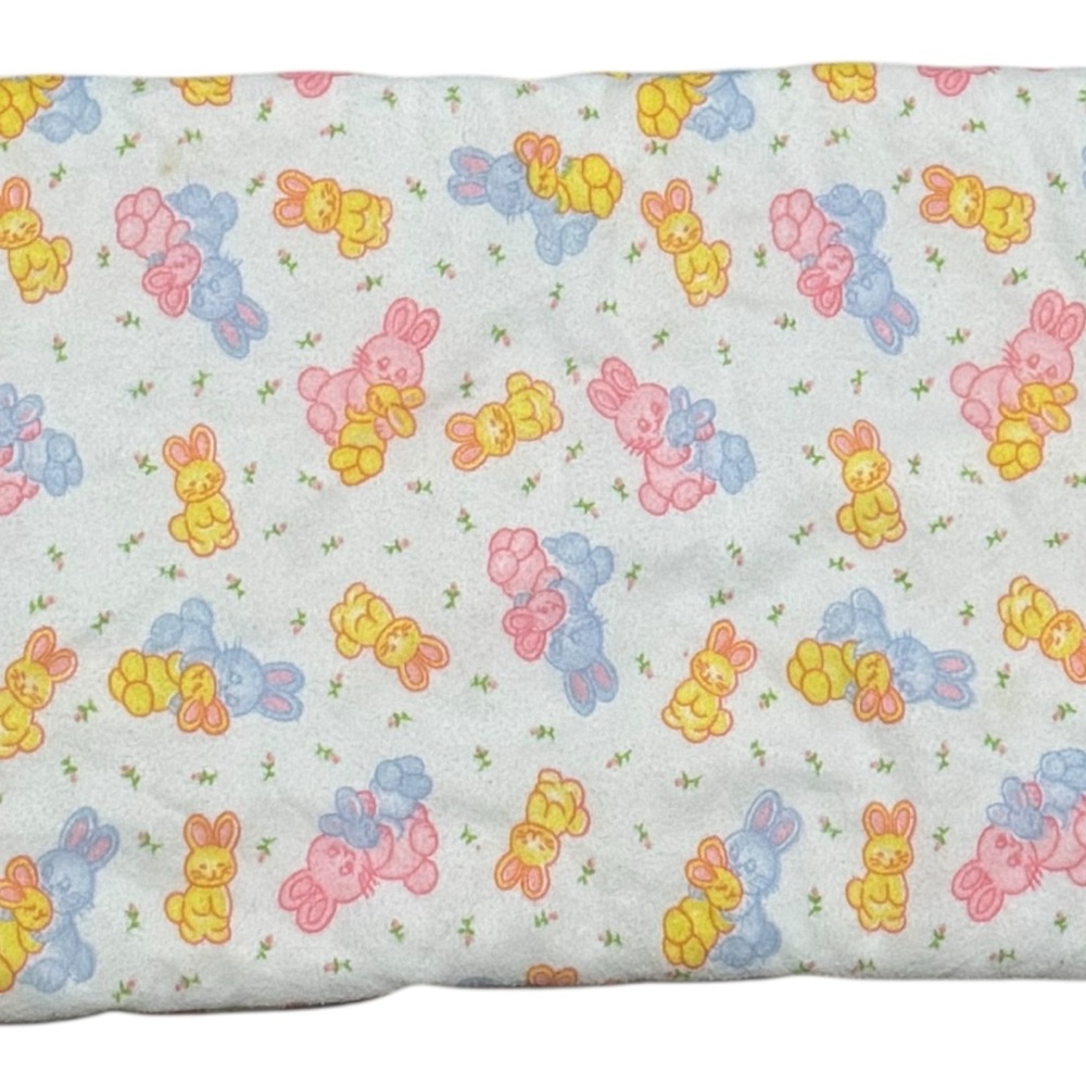 Cute Bunny Print‎ Baby changing mat/ bassinet pad liner 11”x23” 90s Y2K